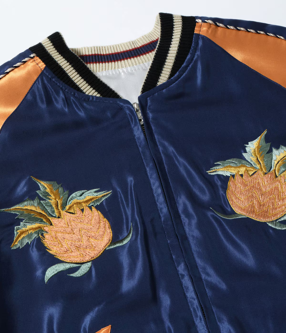 Late 1950s Style Acetate Souvenir Jacket “HAWAII MAP” × “DRAGON & TIGER” TT15877-128