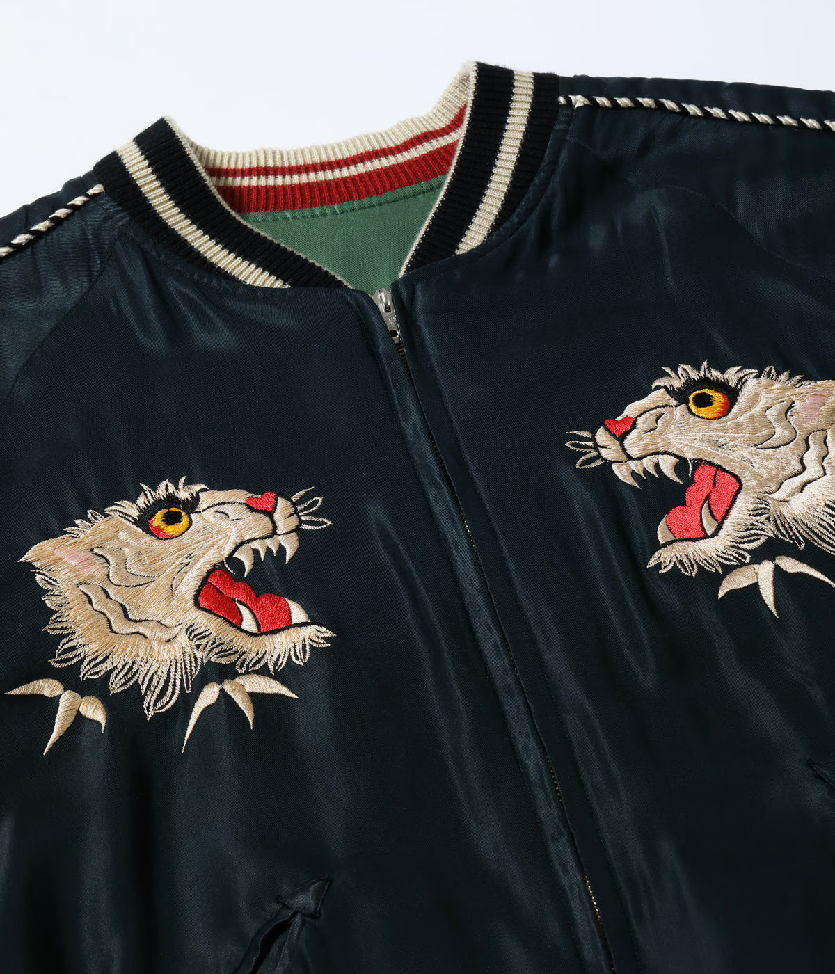 Mid 1950s Style Acetate Souvenir Jacket “TIGER HEAD” × “CHEVY LOVER” (AGING MODEL)TT15878-119