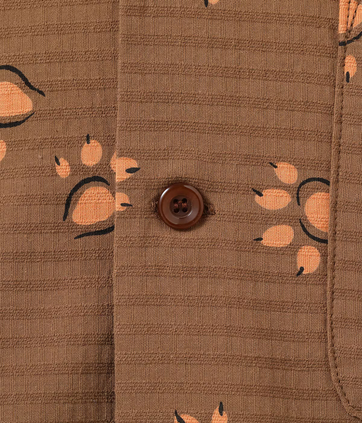 DOBBY COTTON OPEN SHIRT “LEOPARD” SH39720