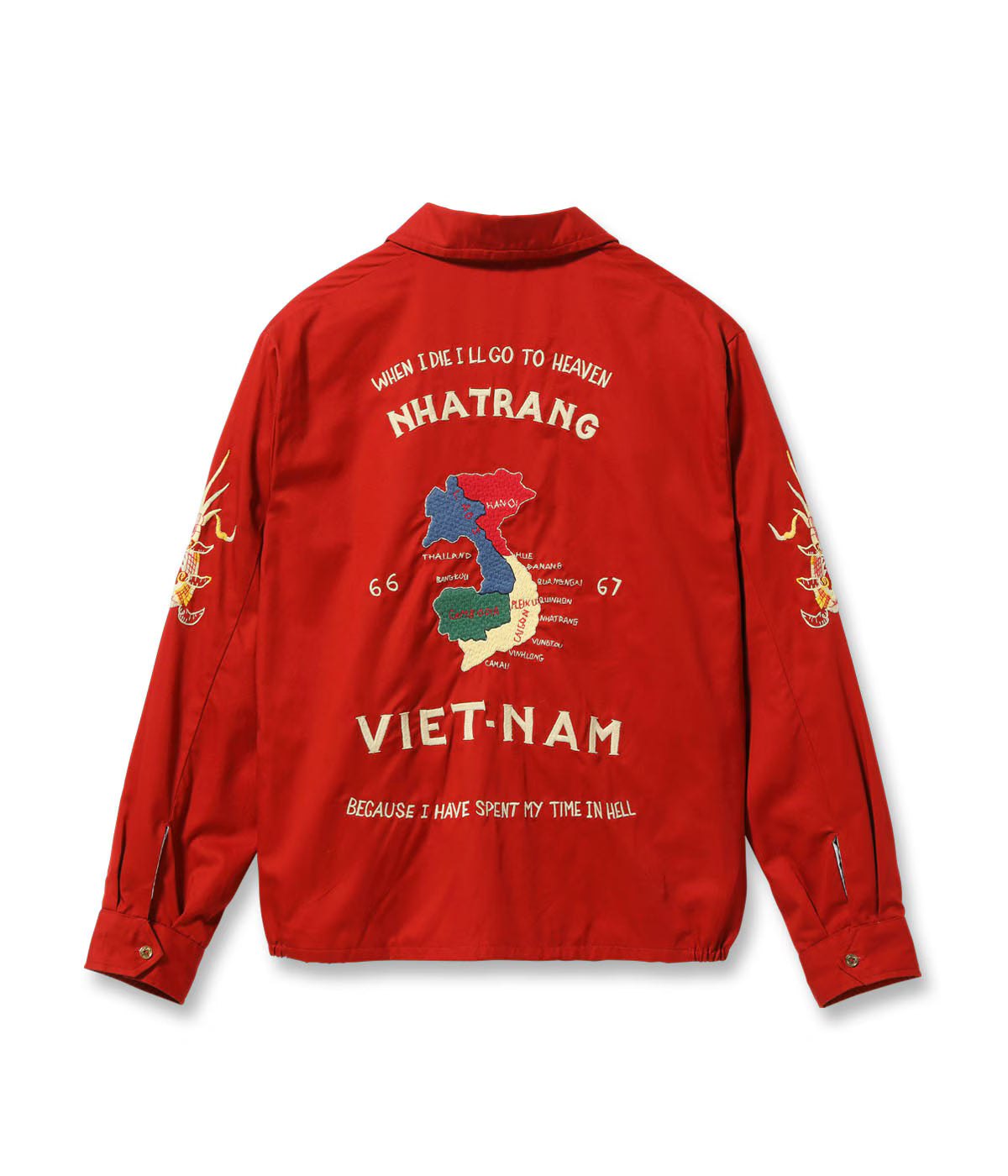 Mid 1960s Style Cotton Vietnam Jacket “VIETNAM MAP” TT15977