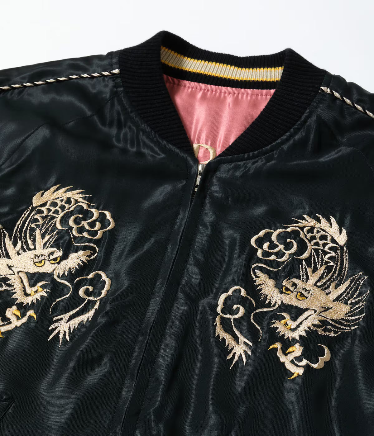 Mid 1950s Style Acetate Souvenir Jacket “WHITE DRAGON” × “TIGER HEAD”TT15972-219