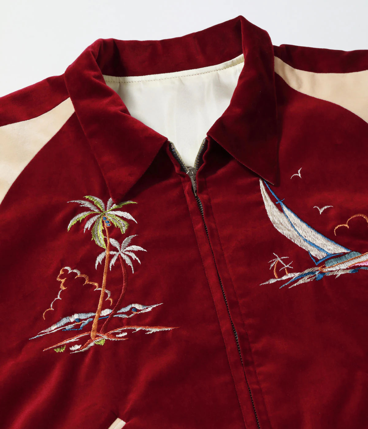 Late 1950s Style Velveteen × Acetate Souvenir Jacket “KOSHO & CO.” Special Edition “GUAM ISLANDS” × “SEAHORSE” TT16010-170