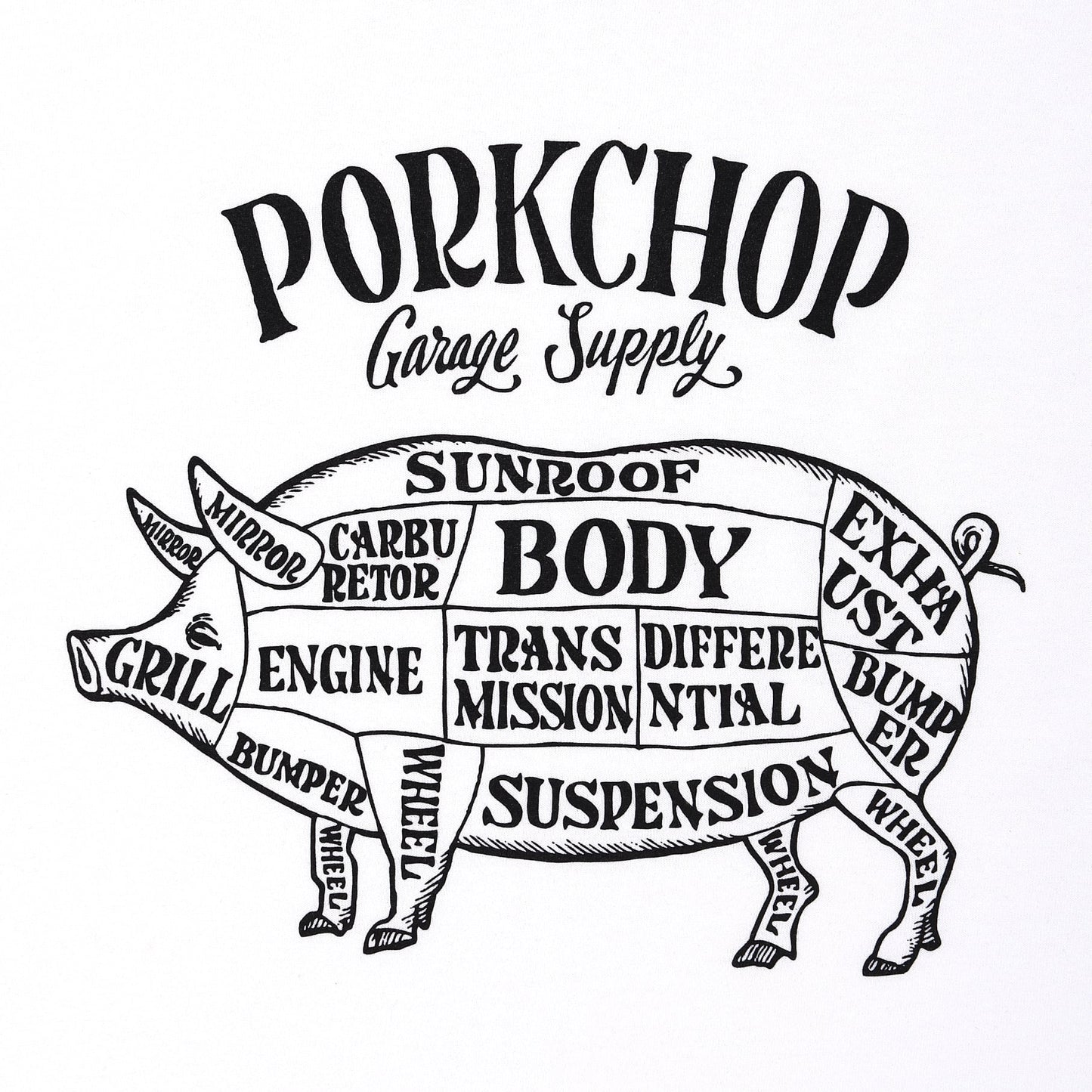 PORK FRONT TEE 25