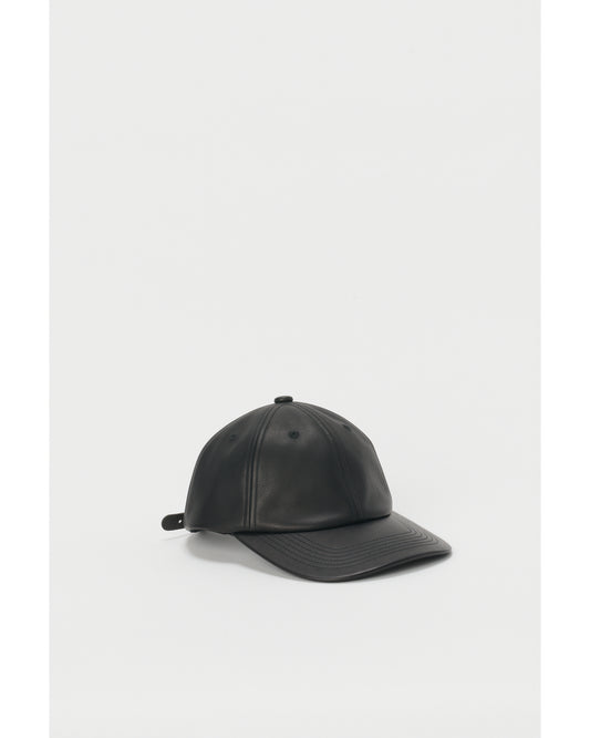 6 panel cap black