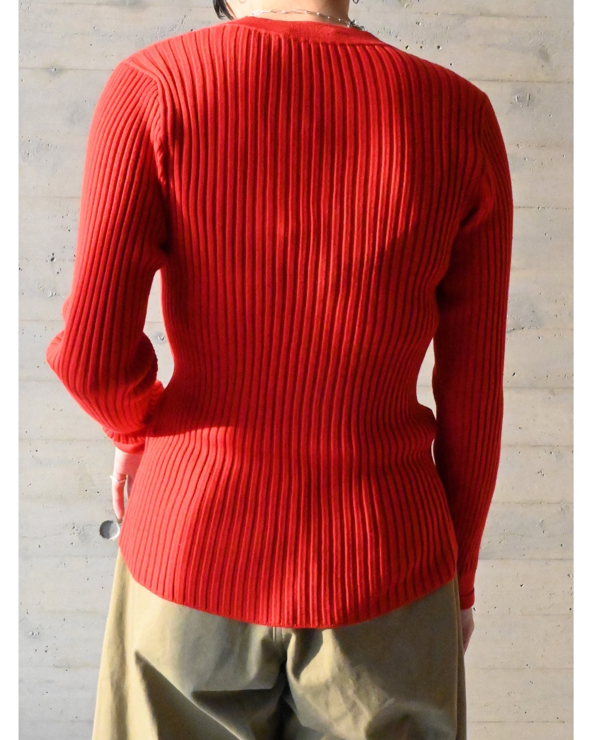 WIDE RIBBED CARDIGAN 11436