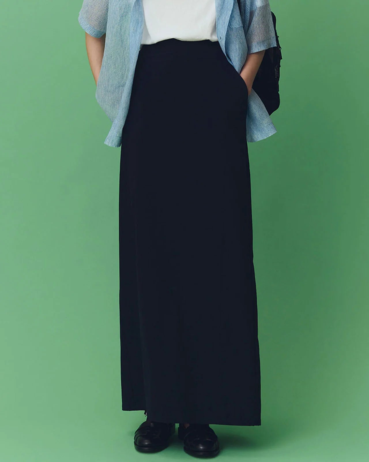 4WAY STRETCH LONG SKIRT