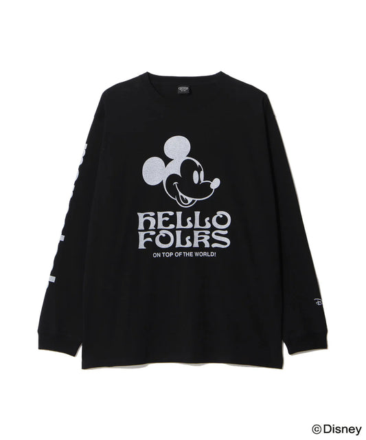 MICKEY L/S TEE HELLO FOLKS