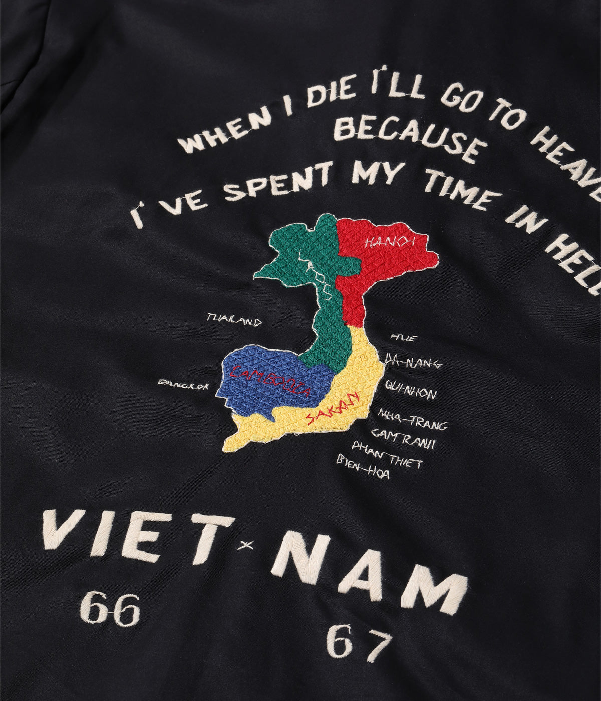 Mid 1960s Style Cotton Vietnam Jacket “VIETNAM MAP” – TIME AFTER TIME