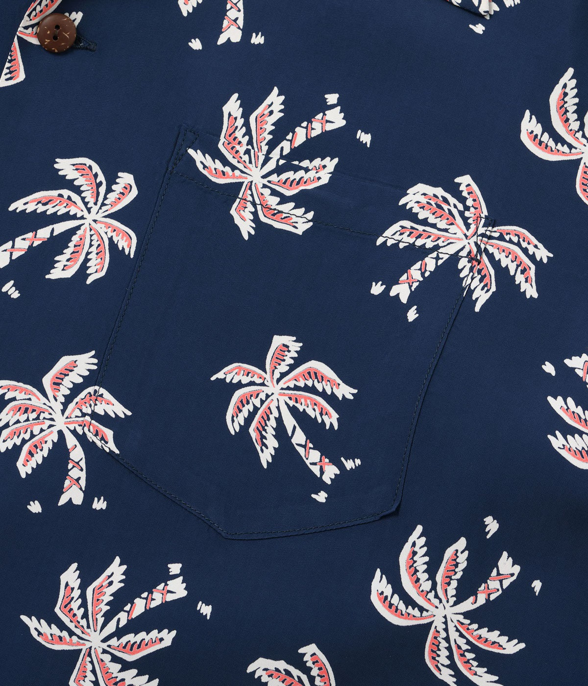 RAYON HAWAIIAN SHIRT “SCATTERED PALMTREE” SS39427