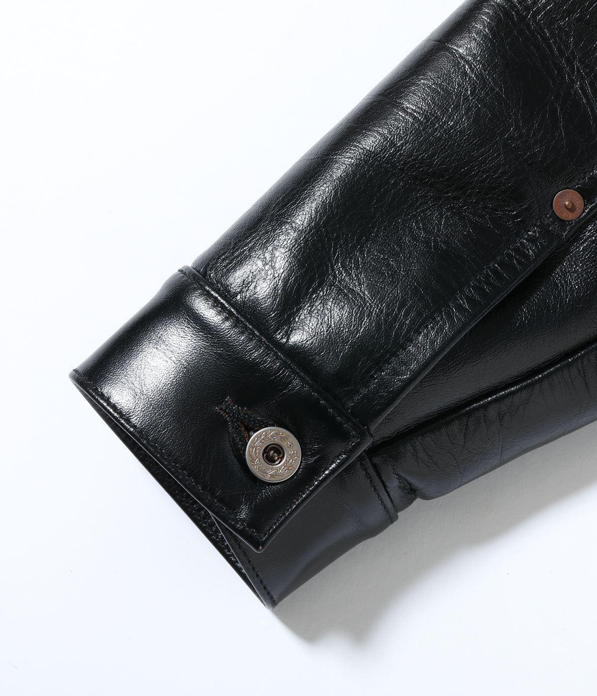 WILLIAM GIBSON COLLECTION BLACK LEATHER BLOUSE BR80665