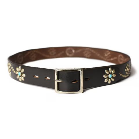 BELT #125 1.25 TURQUOISE WITH END
