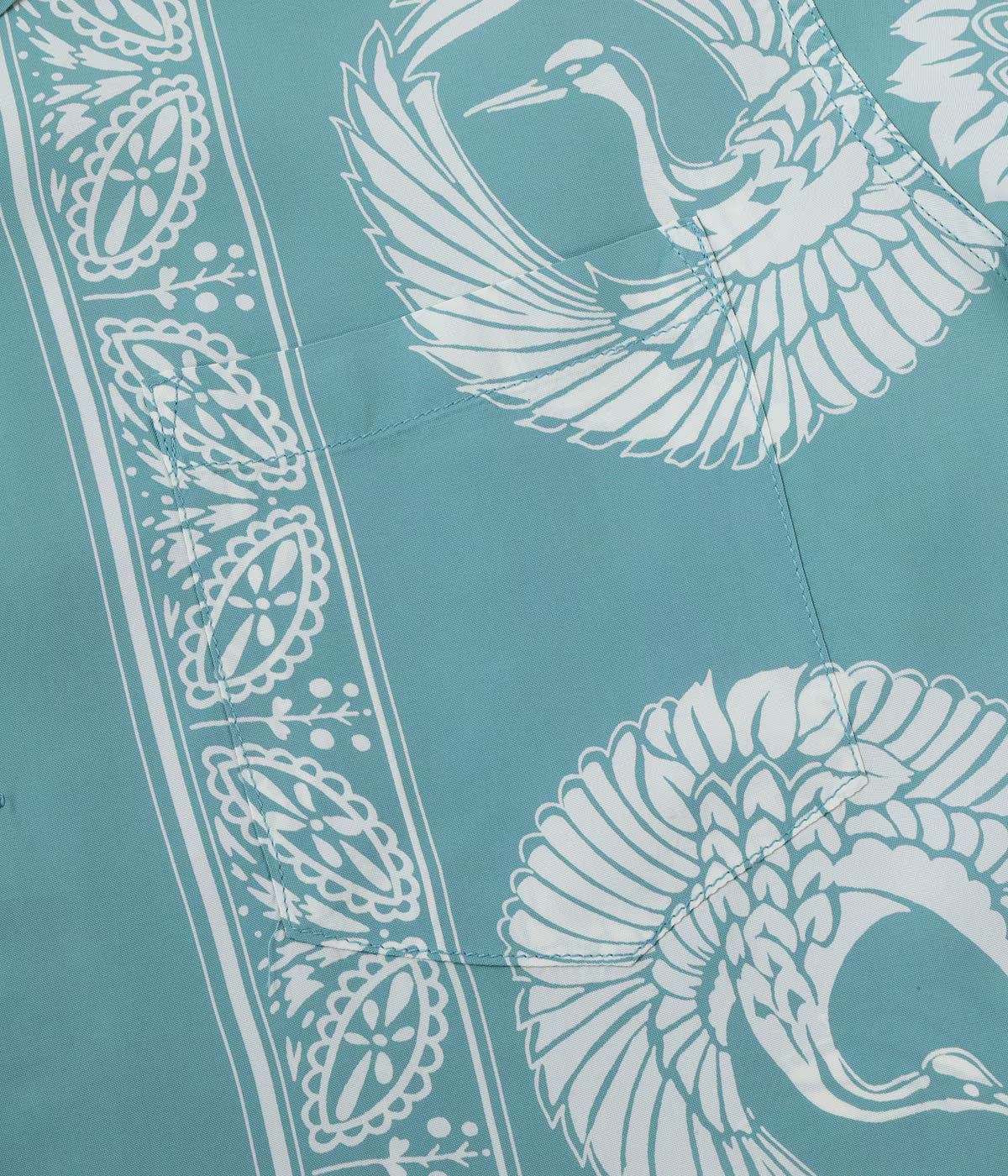 RAYON HAWAIIAN SHIRT “ORIENTAL BORDER” SS39629