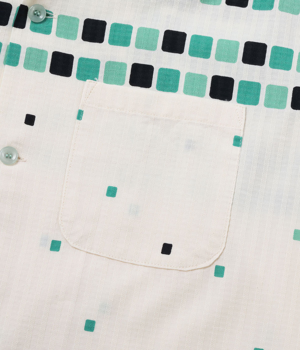 DOBBY COTTON OPEN SHIRT “SQUARE” SH39717