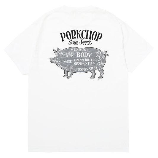 PORK BACK TEE WHITE