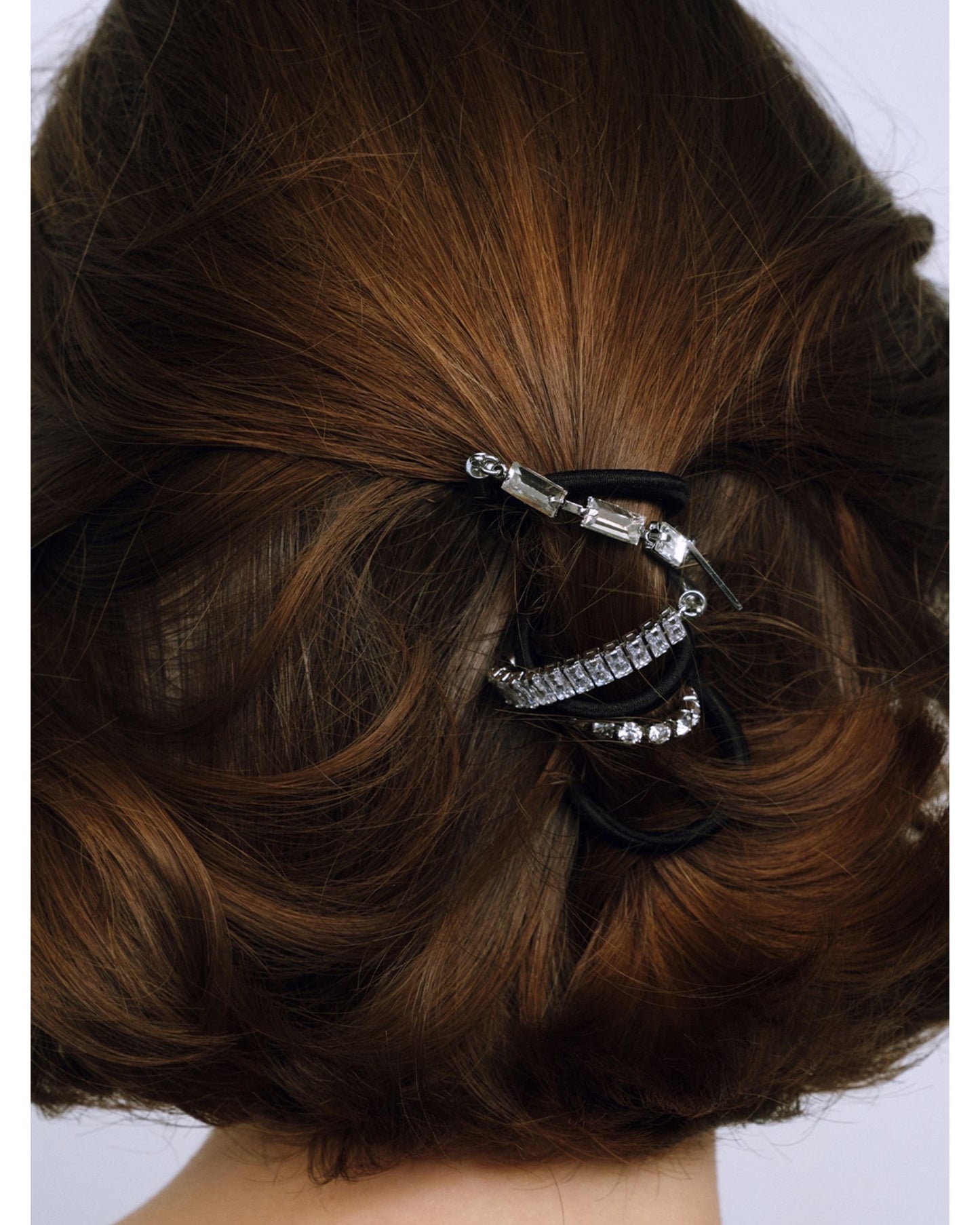 Rhinestone Hair Ties 3 Piece Set