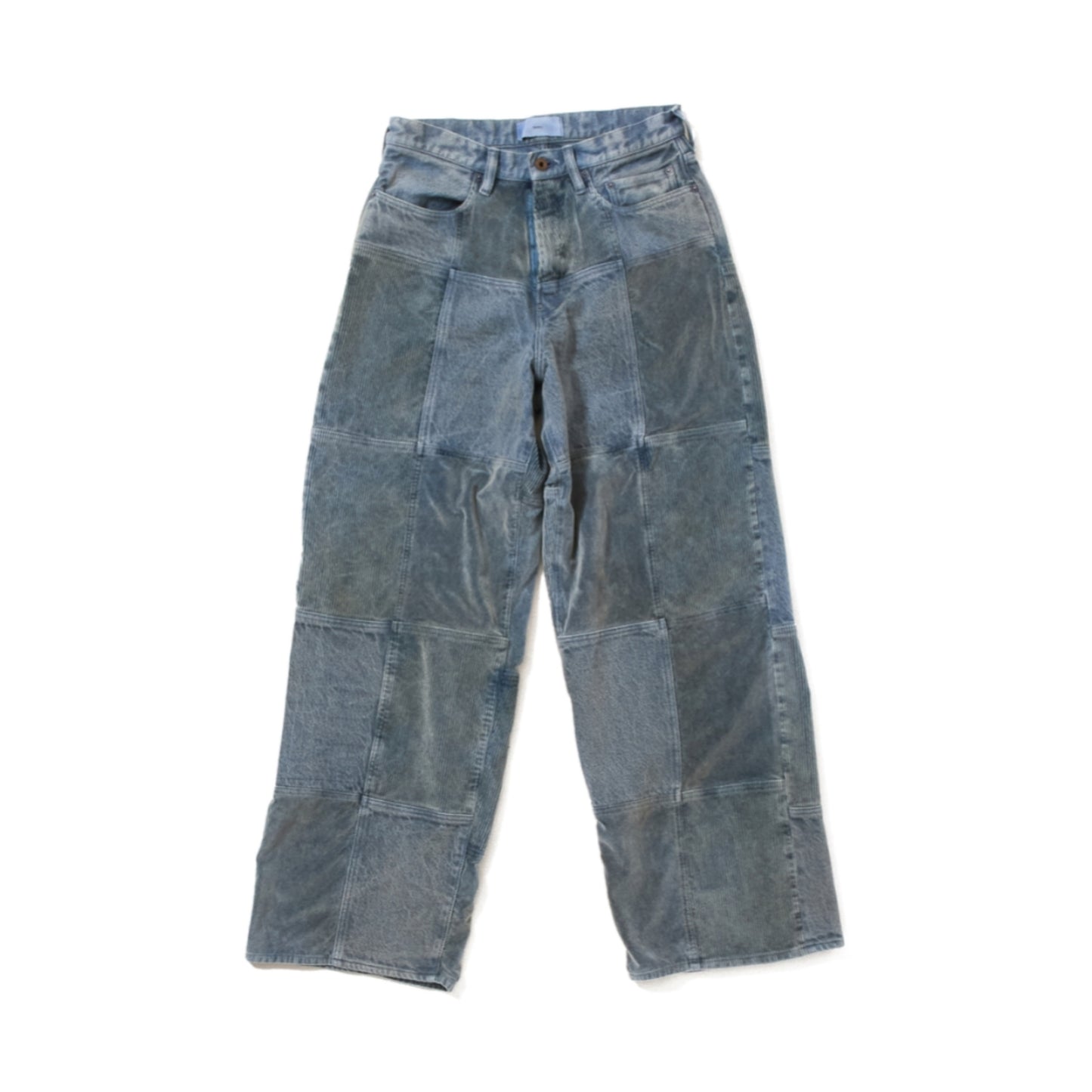 UNEVEN DYED WIDE PANTS