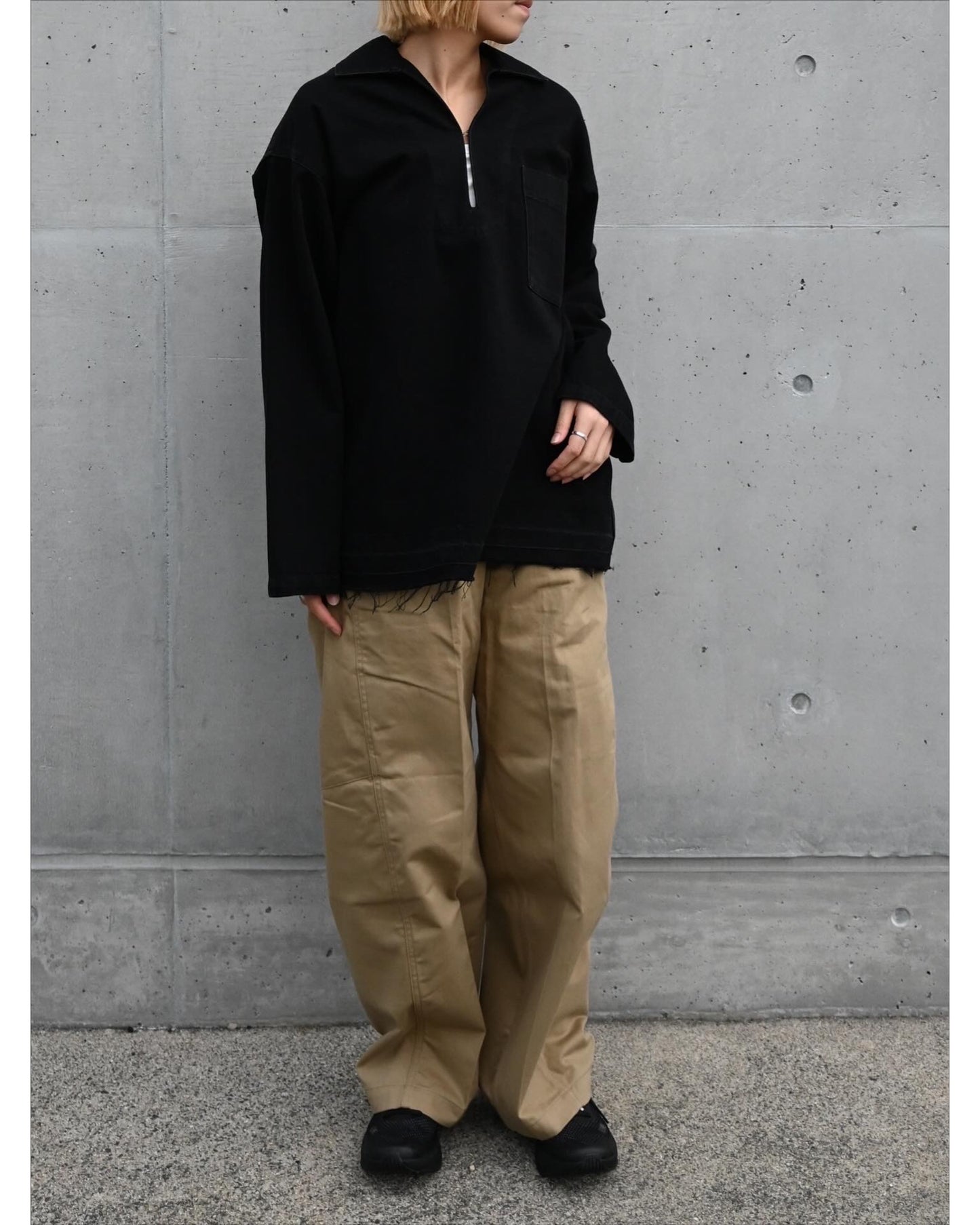 BARREL-LEG CHINO PANTS 13348