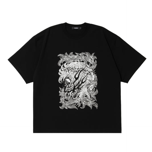 Pima Cotton S/S Tee (Leaf Skull)
