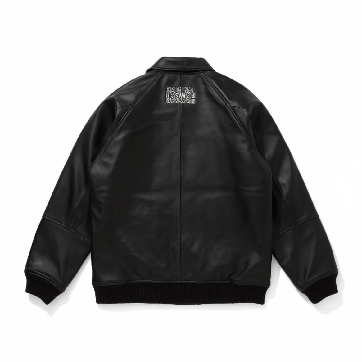 “HIDEANDSEEK×Toru Nishiura” Leather Varsity Jacket