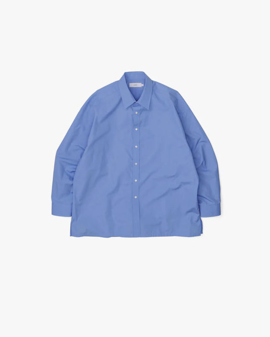 High Count Regular Collar Shirt BLUE