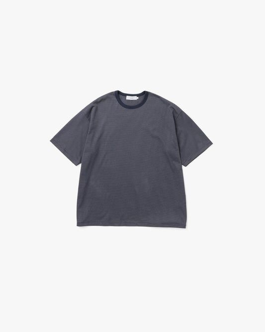Narrow Border S/S Tee NAVY×GRY