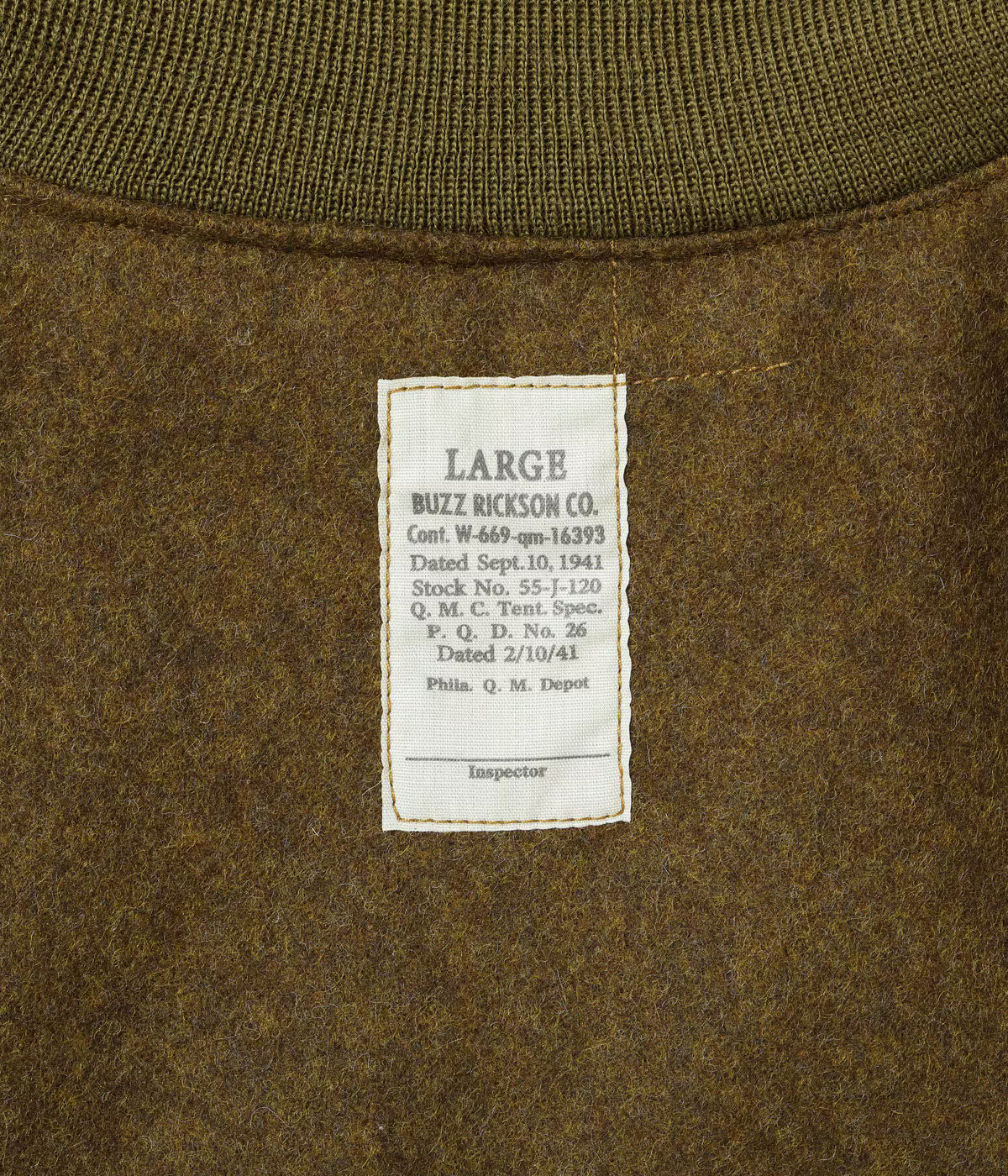 Type TANKERS PATCH POCKET “BUZZ RICKSON CO. 2nd ARMOR DIVISION” BR15751