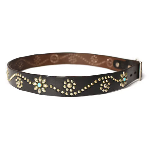 BELT #125 1.25 TURQUOISE WITH END