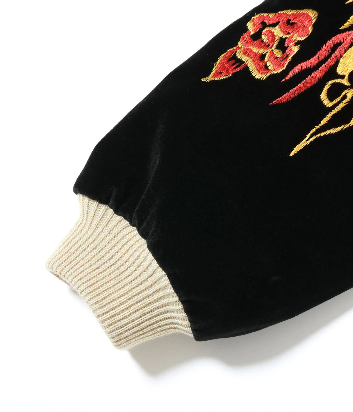 Mid 1950s Style Velveteen Souvenir Jacket “GOLD DRAGON & GOLD TIGER” × “JAPAN MAP”