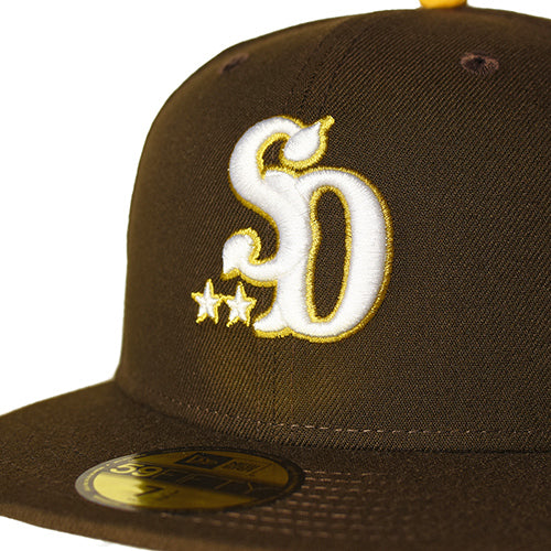 即発送 NEW ERA SD 20th 59Fifty Logo Cap 茶-