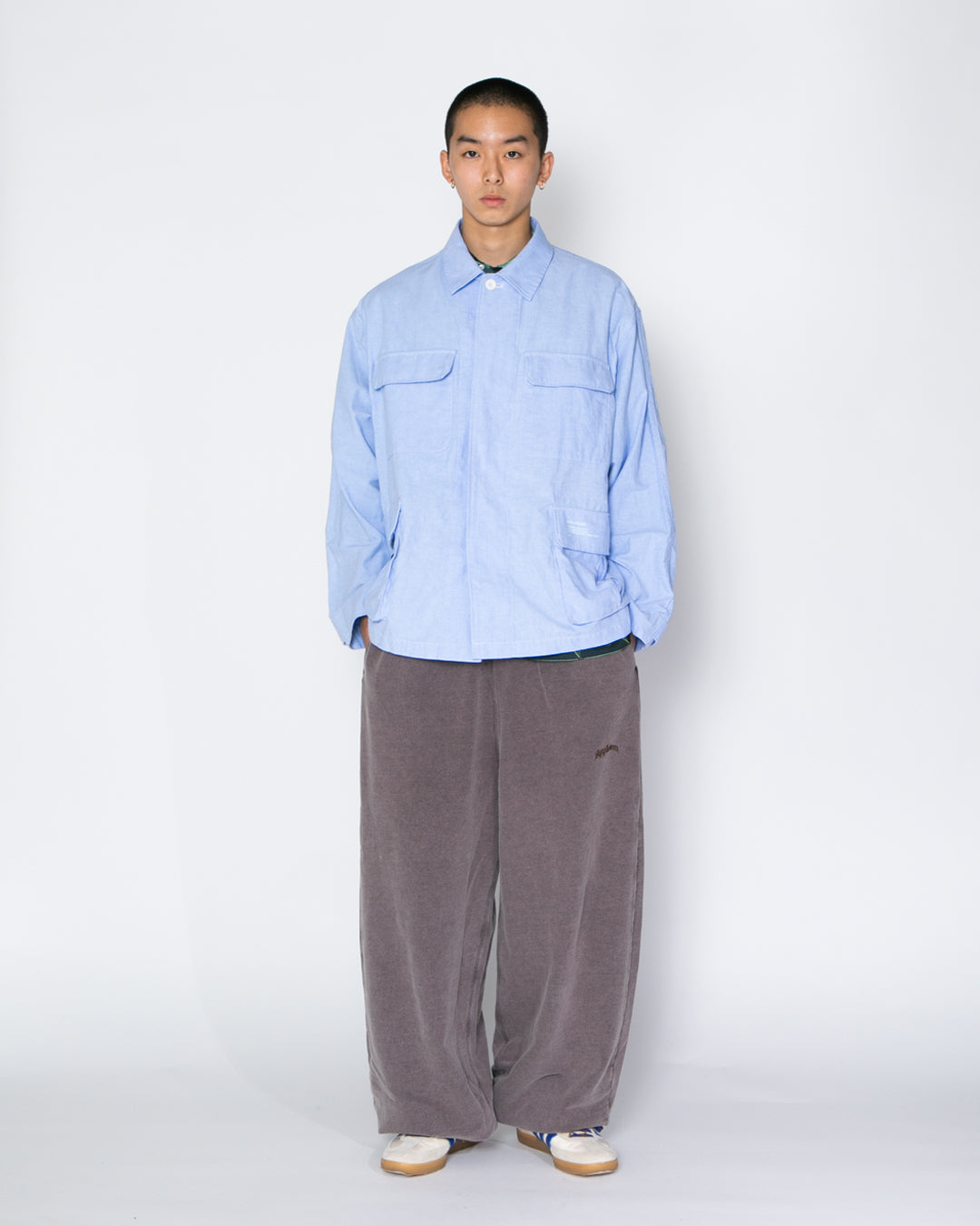 Powder-Dye Wide Sweat Pants