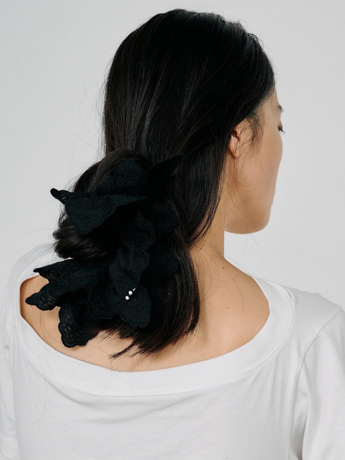 Pierced Lace Scrunchie