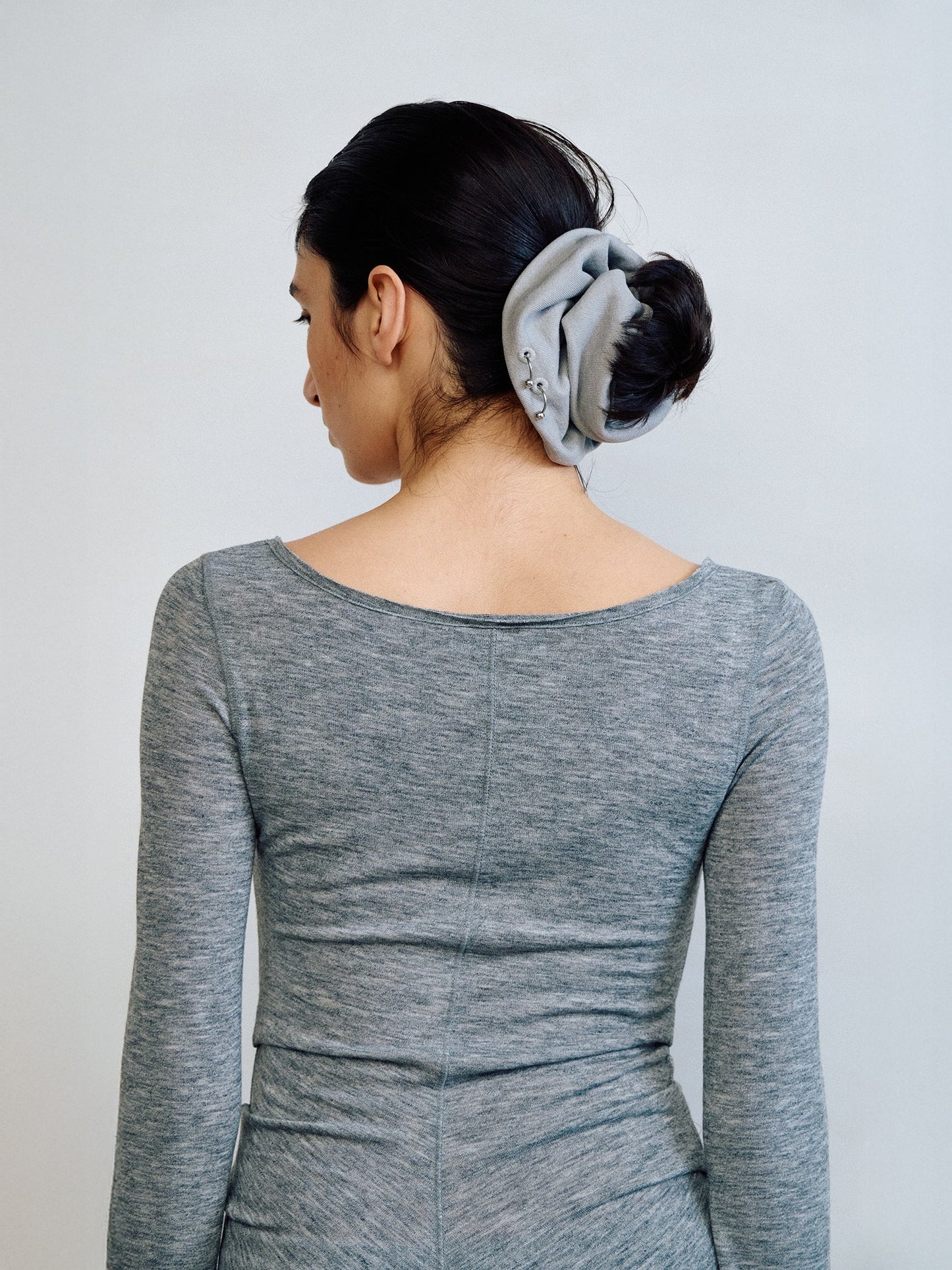 Pierced Sweatshirt Scrunchie