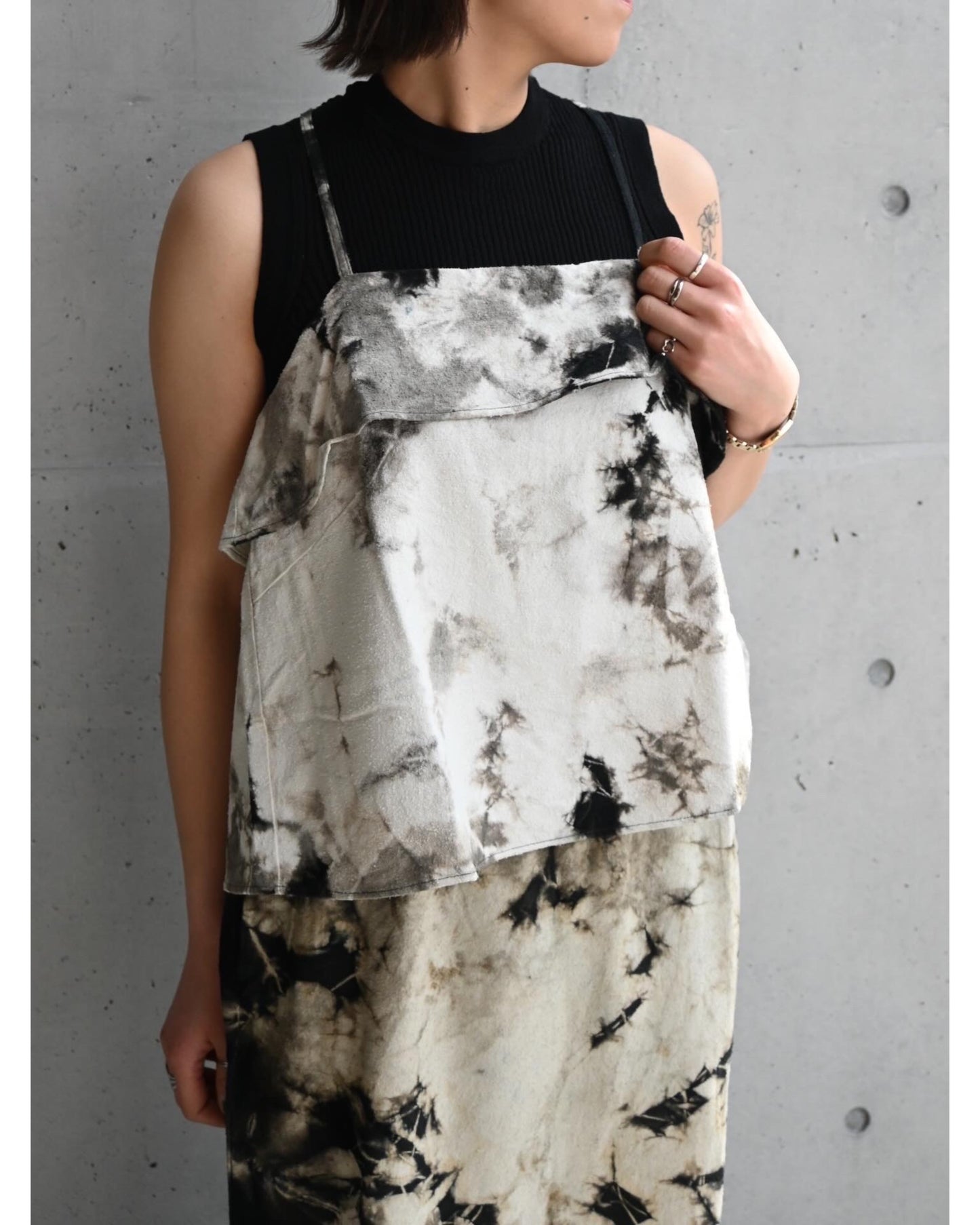 natural dye silk nep wrap camisole