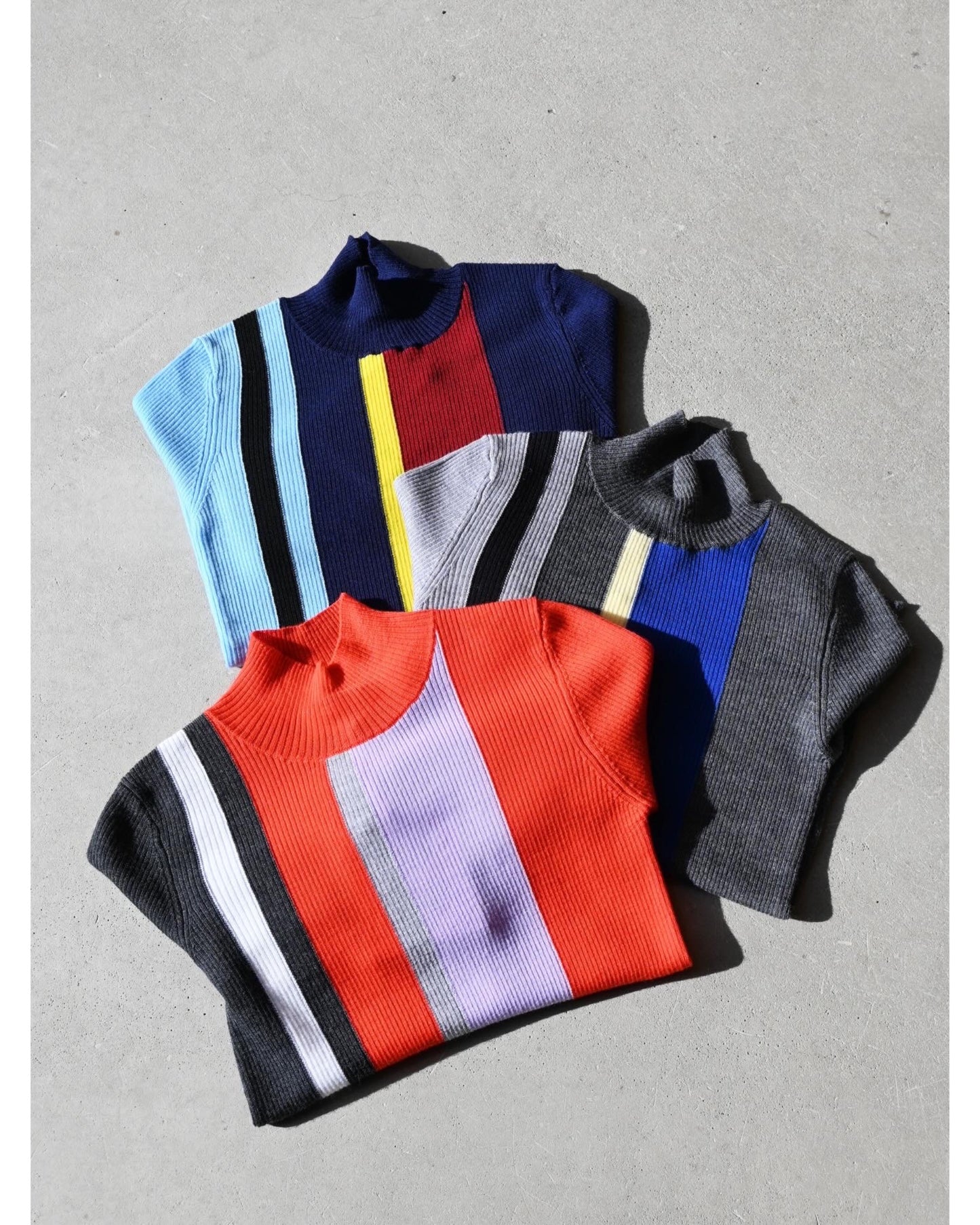 Cash feel ストライプリブP.O