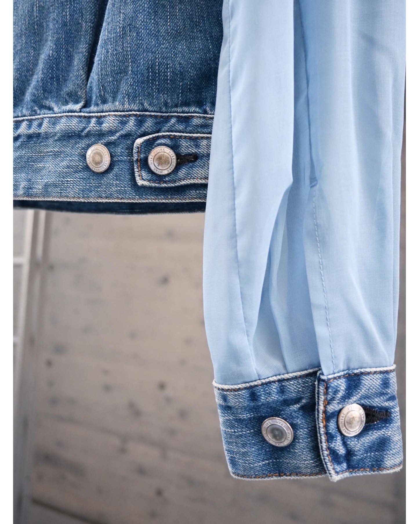 BALLOON SLEEVE DENIM JACKET TYPE2/REGULAR FIT(SHEER SLEEVE)17569