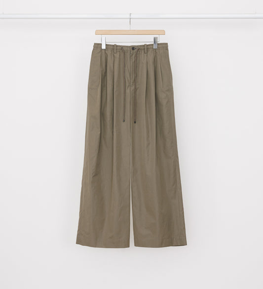 TRIPLE PLEATED EASY TROUSERS SAGE GREEN