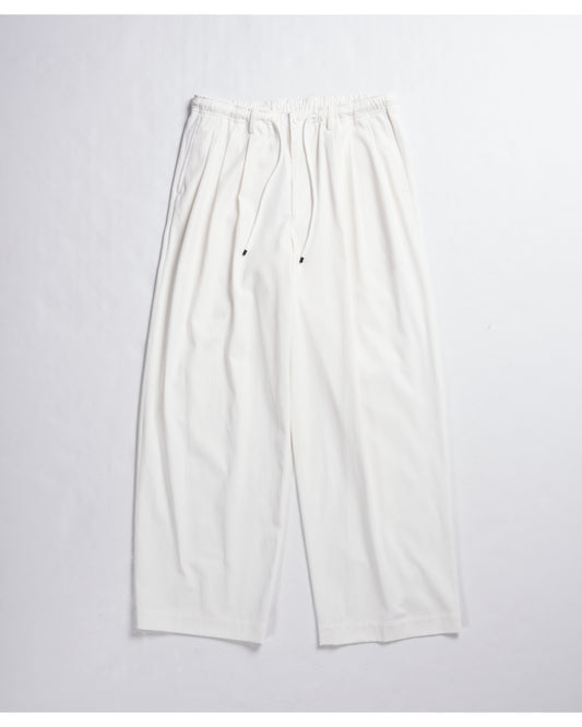TRIPLE PLEATED EASY TROUSERS WHITE