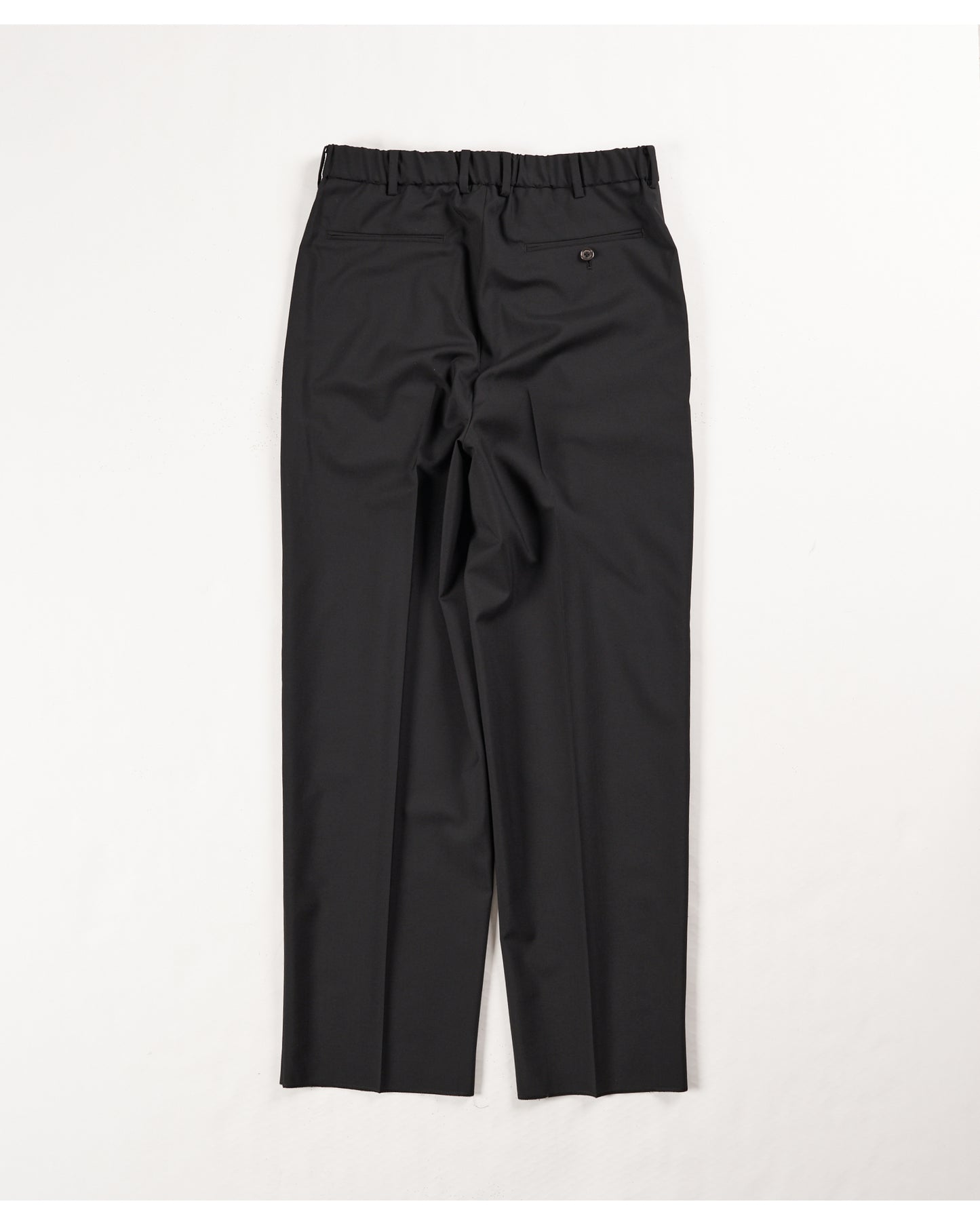 CLASSIC FIT DOUBLE PLEATED TROUSERS BLACK