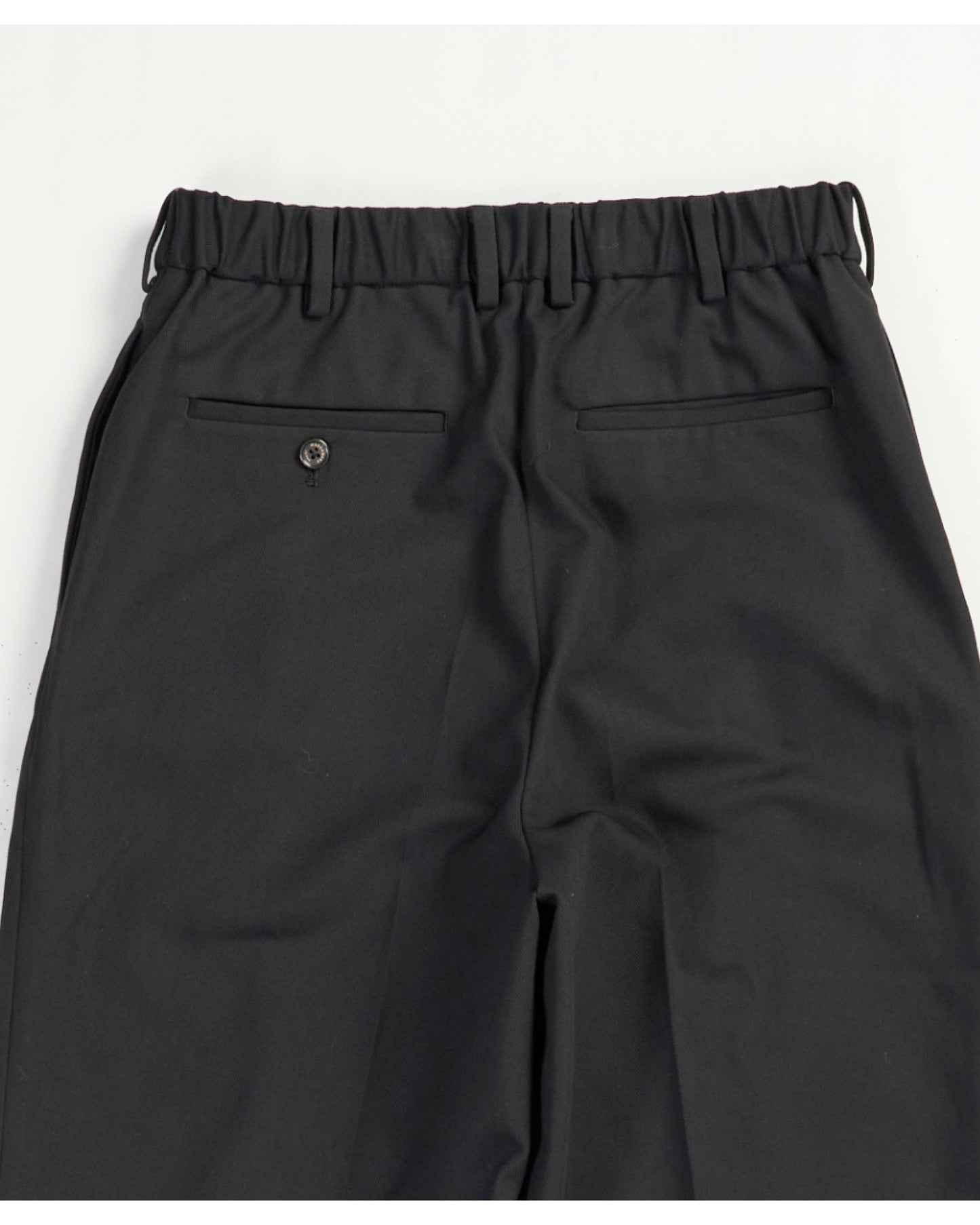 DOUBLE PLEATED TROUSERS BLACK