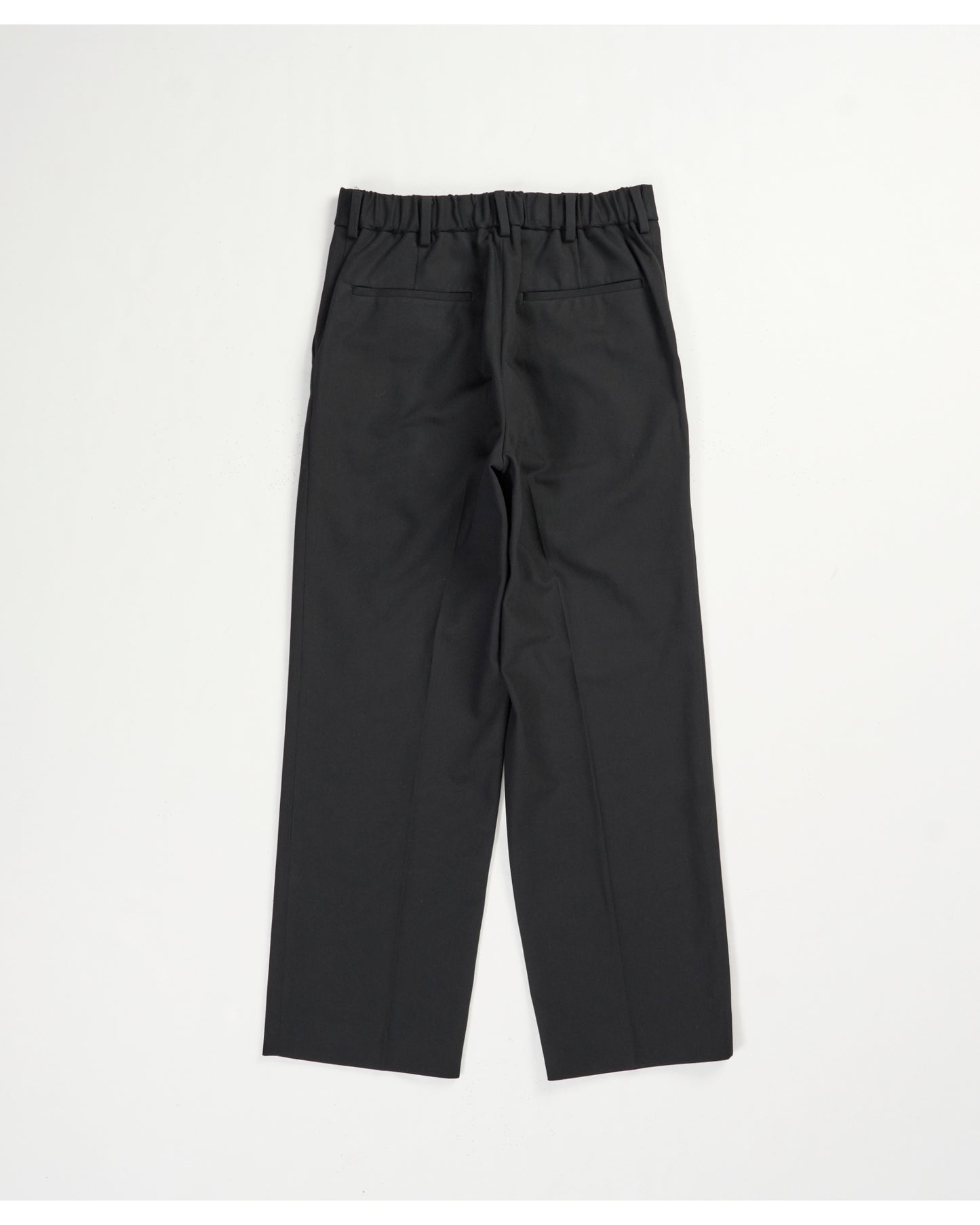 ONE TUCK TAPERED TROUSERS BLACK