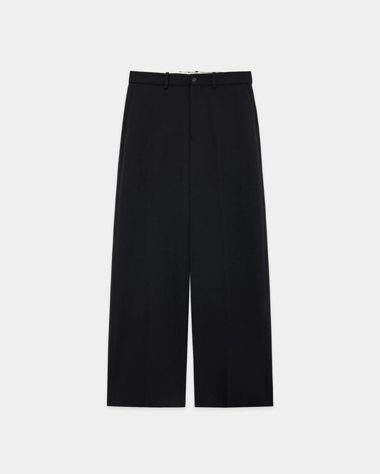 FLAT FRONT WIDE TROUSERS (ポロワースタキシードクロス)