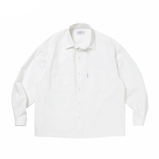Cotton Gabardine Boxy L/S Shirt