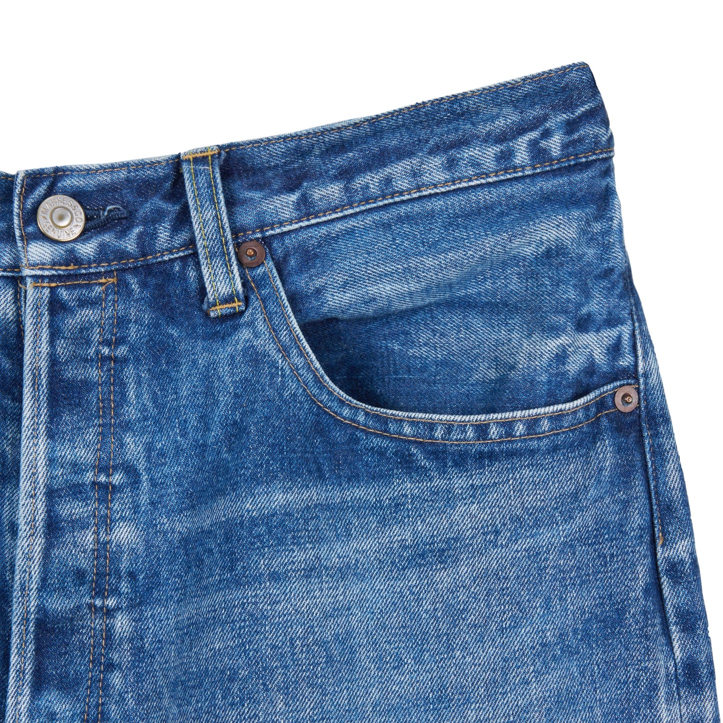 DENIM 5P PANTS H.WASH
