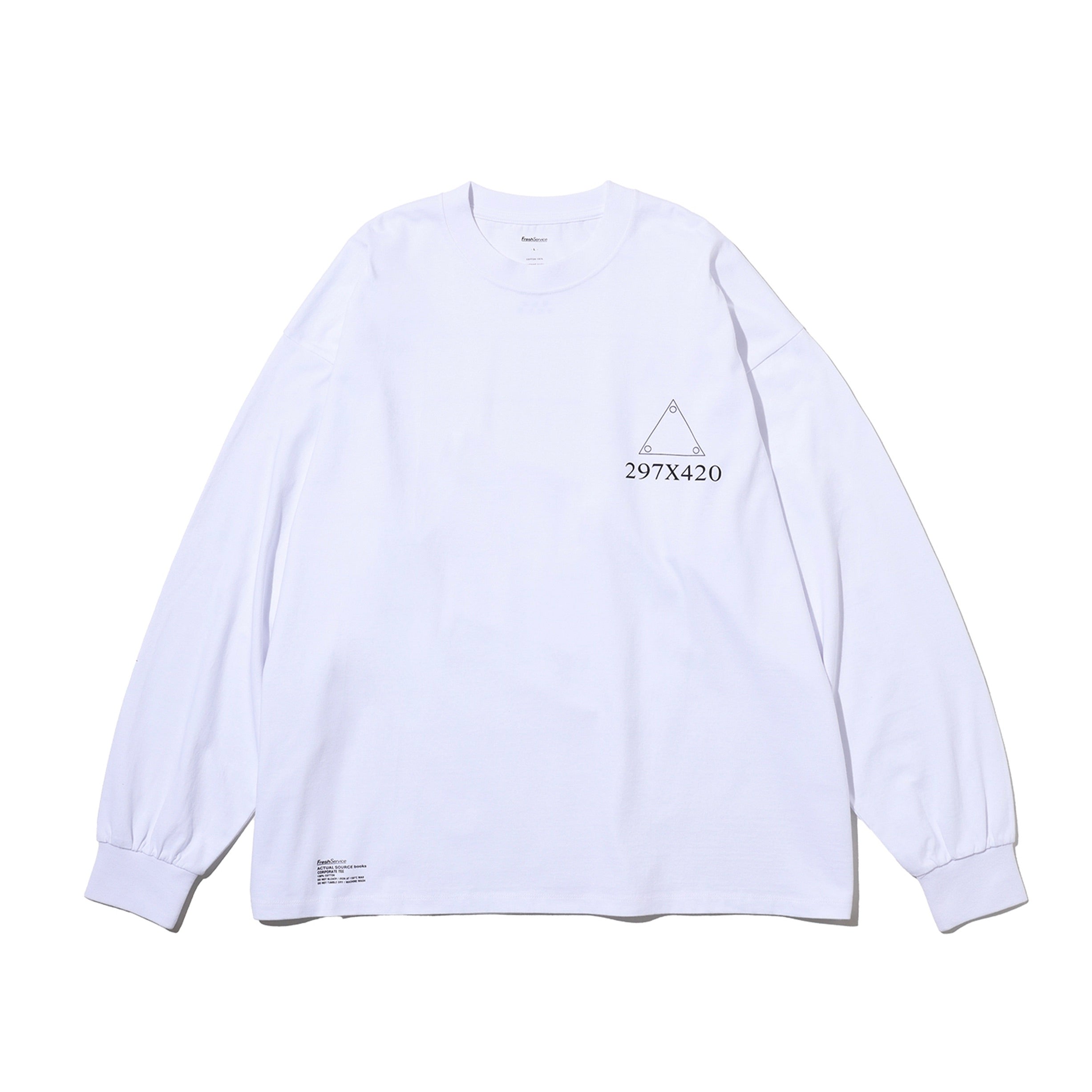 【値下げ】FreshService Actual Source ロンT 新品 Actual Source × FreshService CORPORATE L/S TEE “A-SERIES