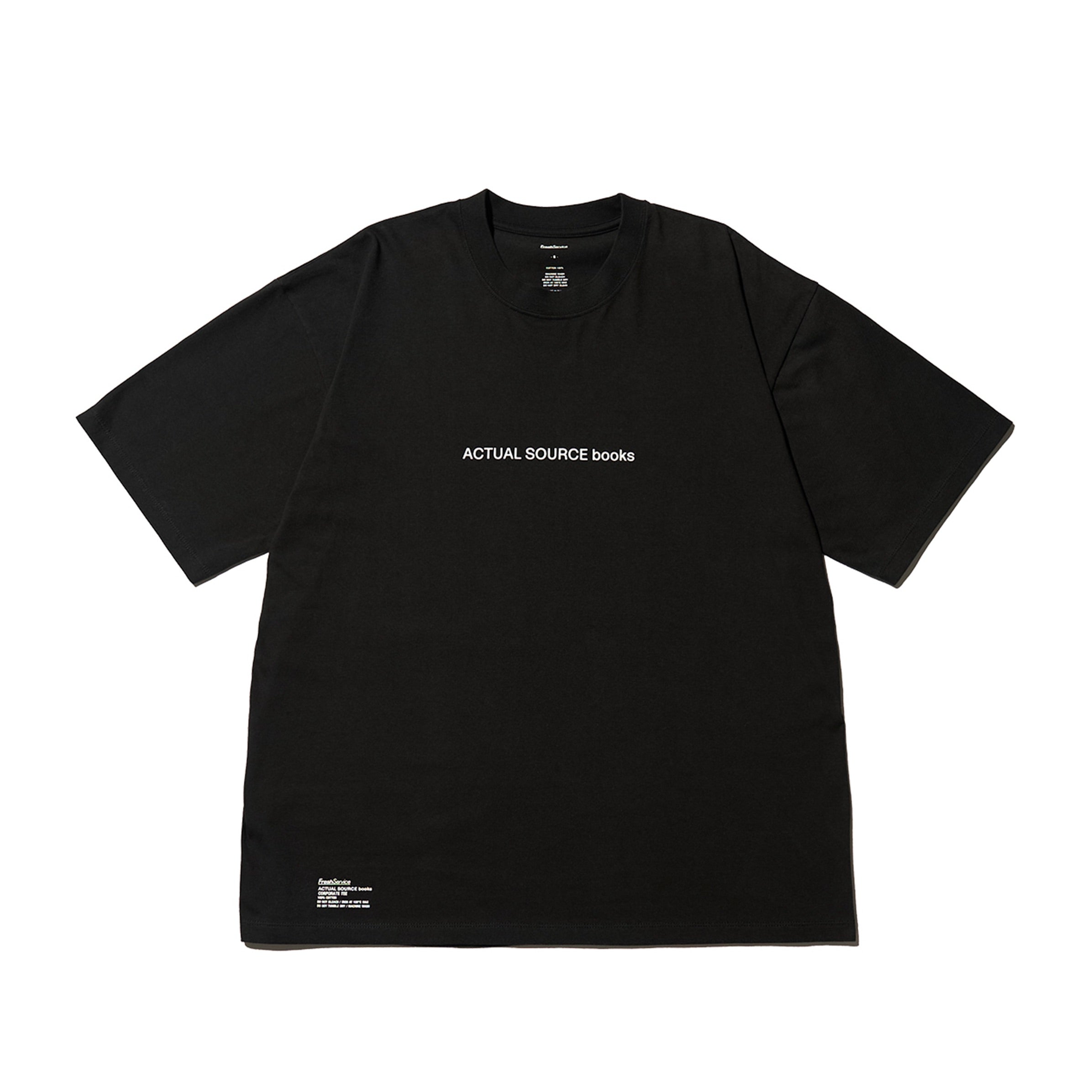 【値下げ】FreshService Actual Source ロンT 新品 Actual Source × FreshService CORPORATE L/S TEE “BOOK STACK