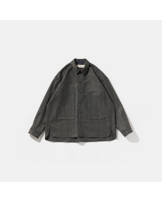 SHIRT JACKET B  CHARCOAL CHECK