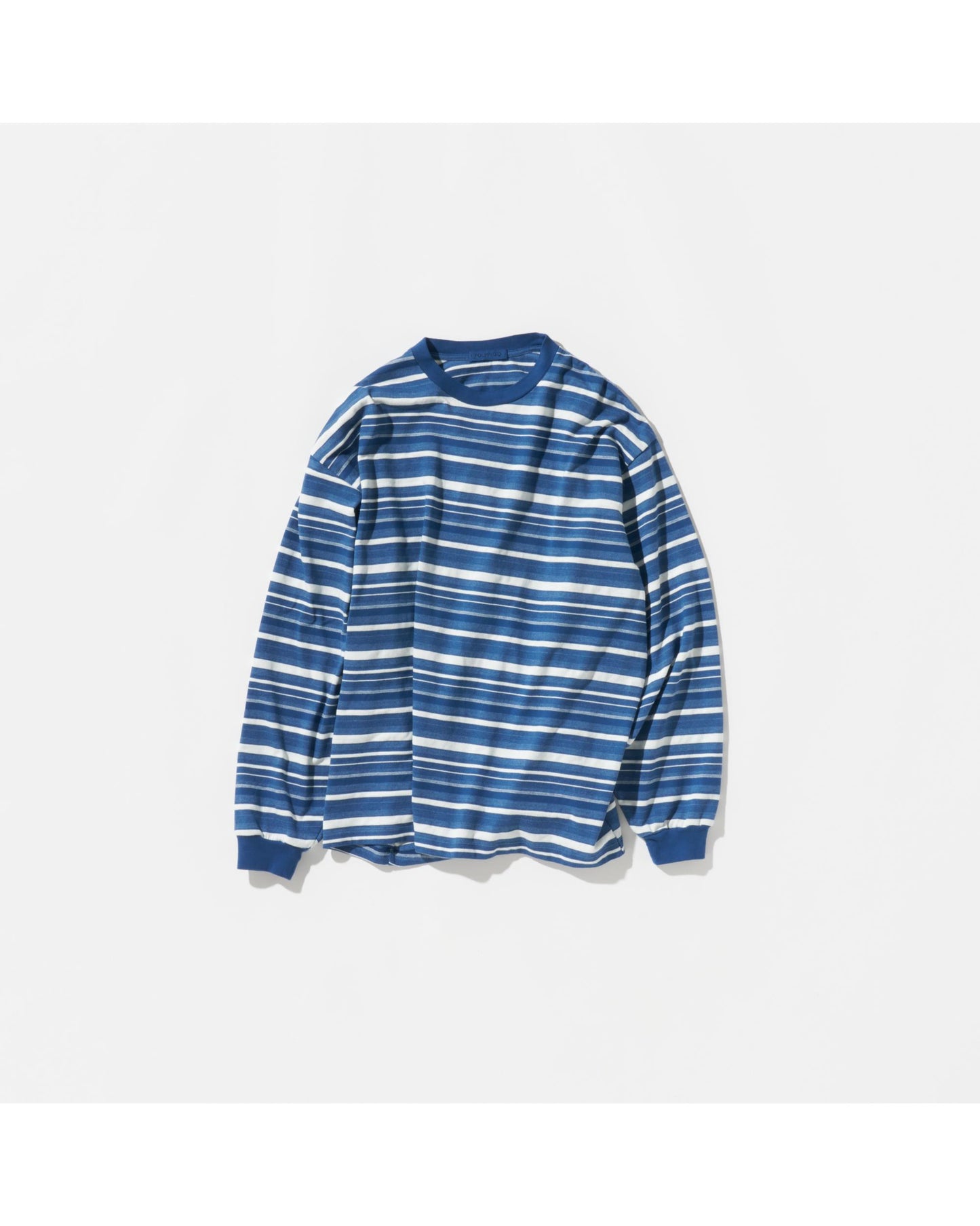 OVERSIZE LONGSLEEVE B  WHITE/NAVY