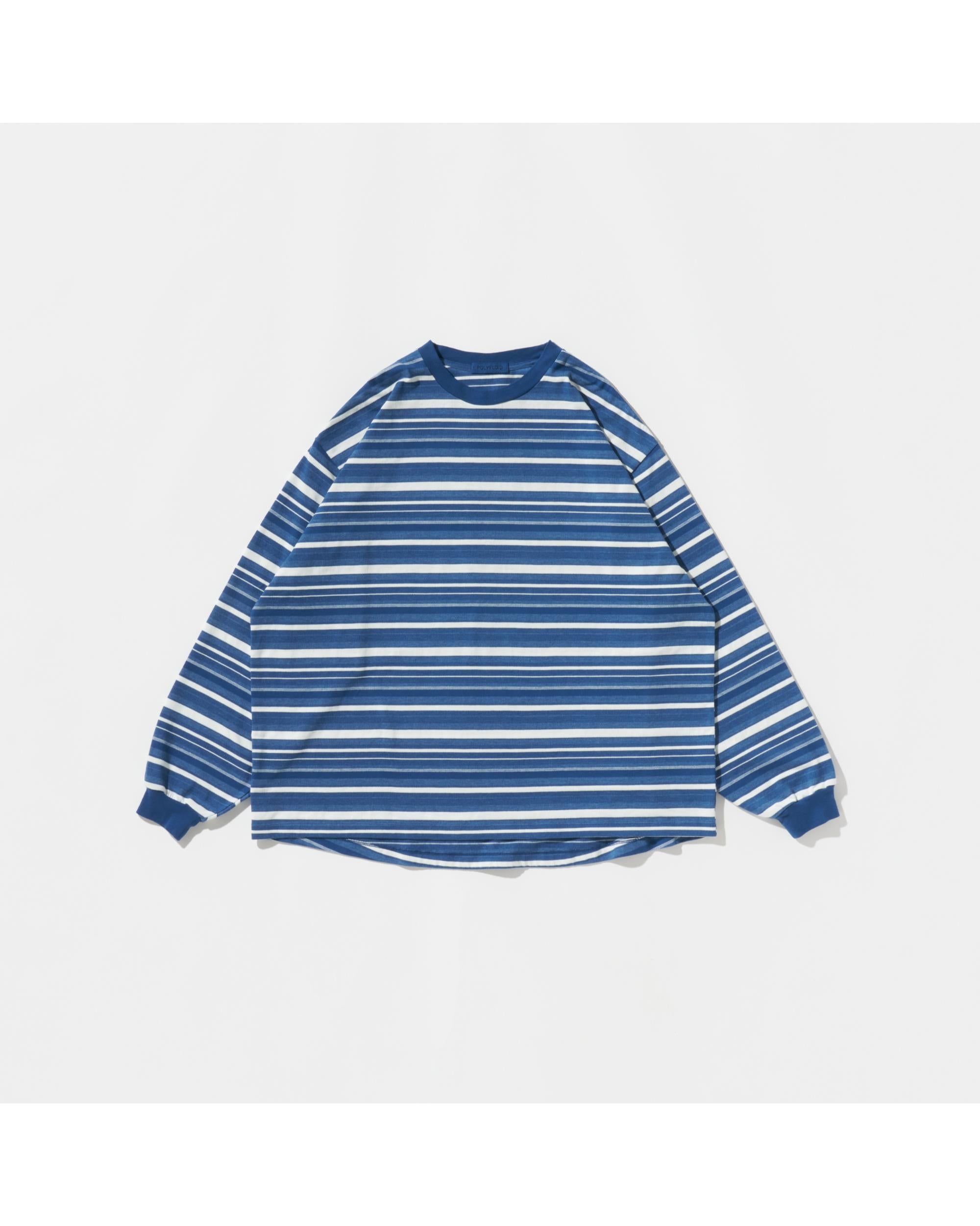 OPTSTUFF BORDER LONG SLEEVE/ネイビー OVERSIZE LONGSLEEVE B WHITE/NAVY – TIME AFTER TIME