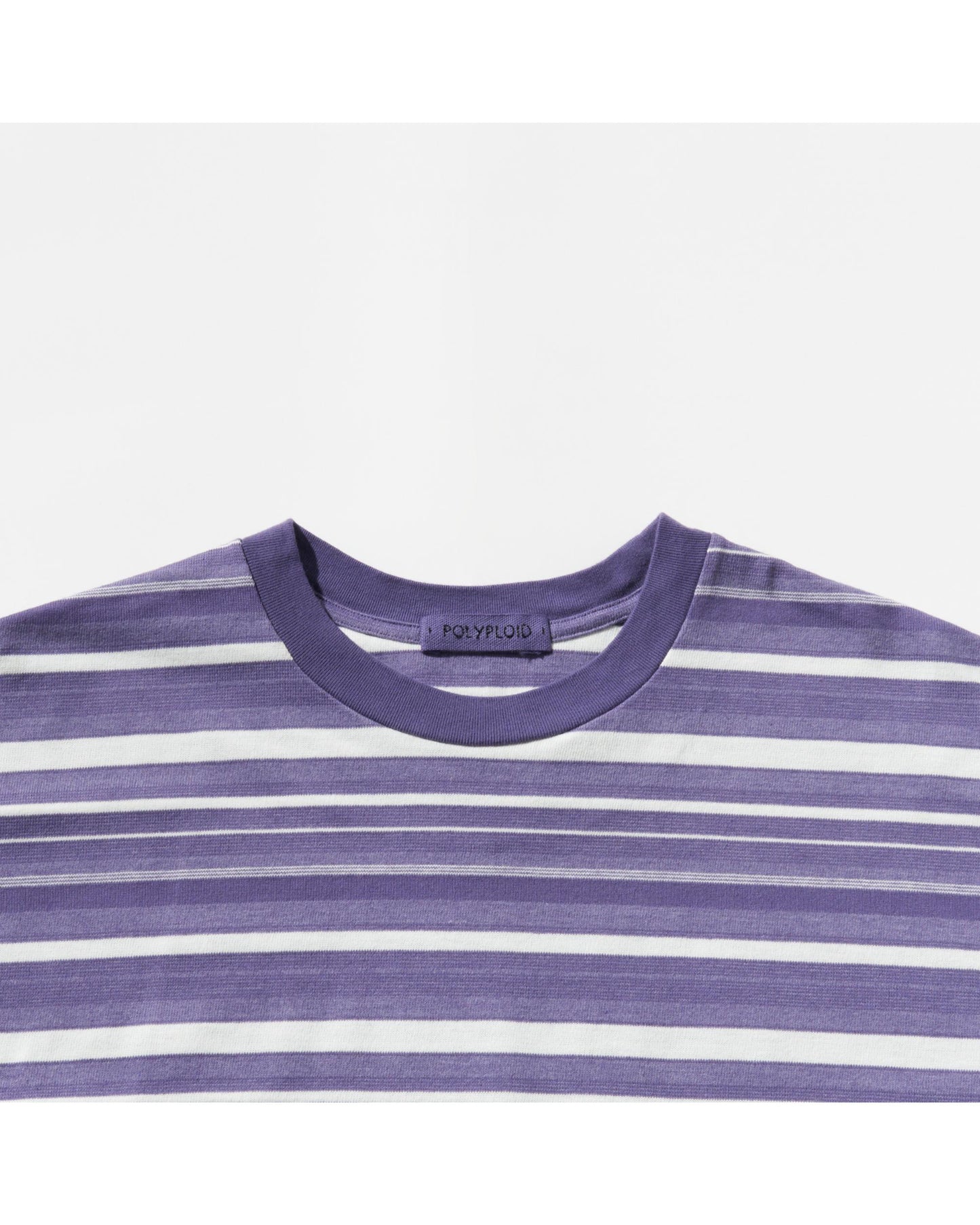 OVERSIZE LONGSLEEVE B  WHITE/DARK PURPLE