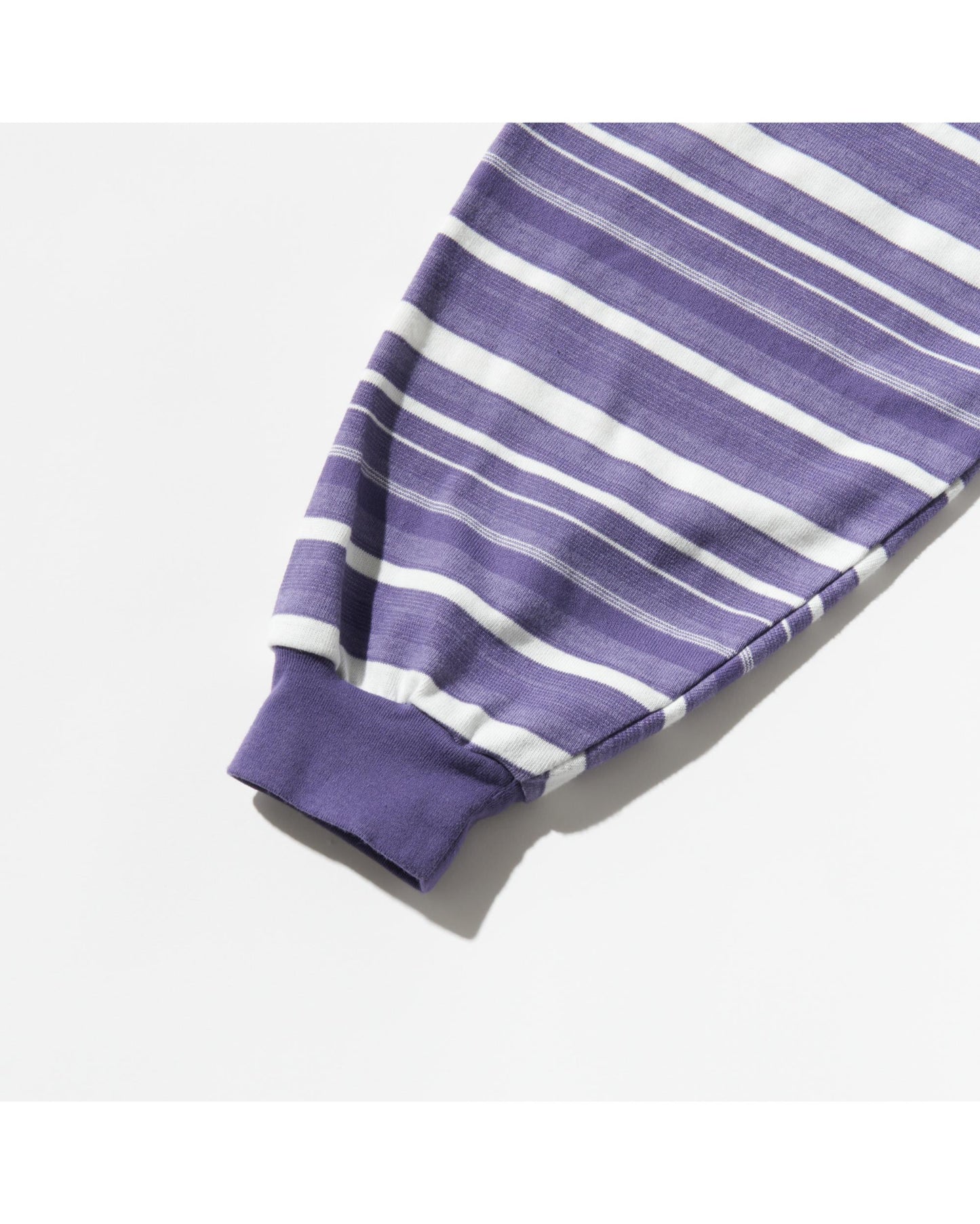 OVERSIZE LONGSLEEVE B  WHITE/DARK PURPLE